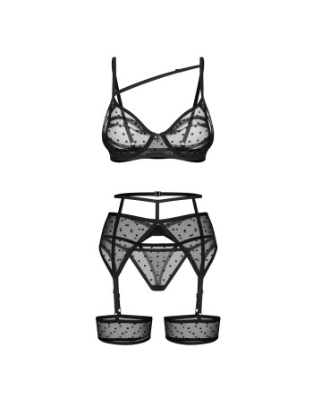 CONJUNTO DE 3 PIEZAS NUITES NEGRO OBSESSIVE