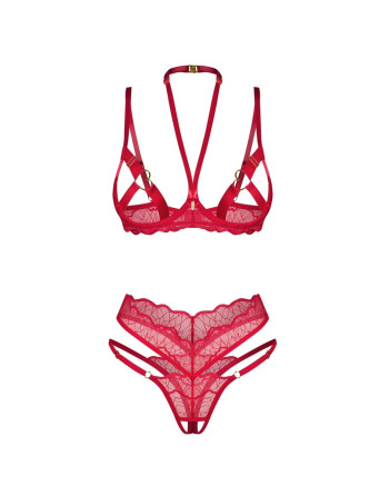 CONJUNTO DE 2 PEÇAS CUPIDE DESIR VERMELHO OBSESSIVE
