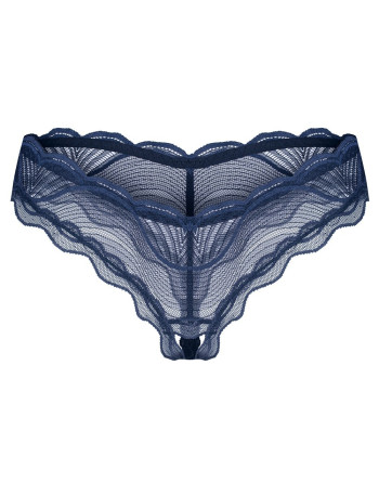 TANGA COM ABERTURA NIGHTLY AZUL OBSESSIVE