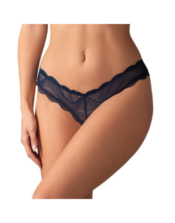 TANGA COM ABERTURA NIGHTLY AZUL OBSESSIVE