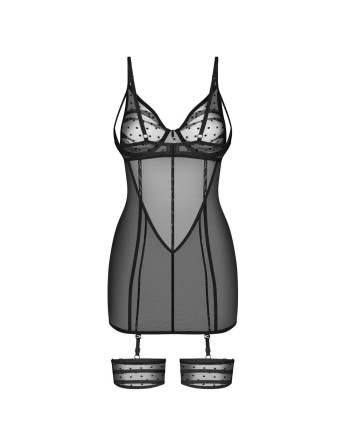 CAMISA DE NOITE NUITES PRETO OBSESSIVE