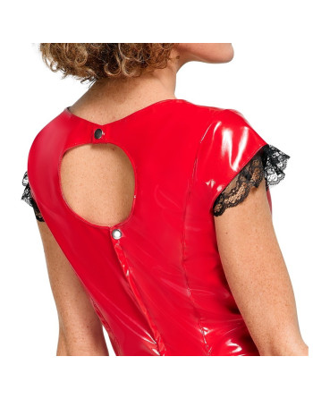 VESTIDO DE VINIL VERMELHO BLACK LEVEL