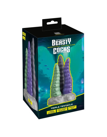 DILDO TRIPLE TENTACLE BEASTY COCKS