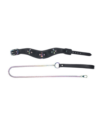 COLLAR CON CADENA VENICE COLLECTION NEGRO OUCH!