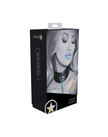 COLLAR CON CADENA VENICE COLLECTION NEGRO OUCH!