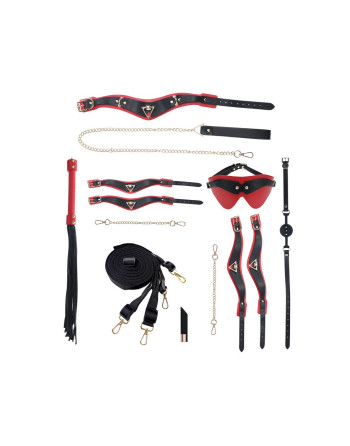 KIT COM BOLSA MILAN COLLECTION PRETO/VERMELHO OUCH!