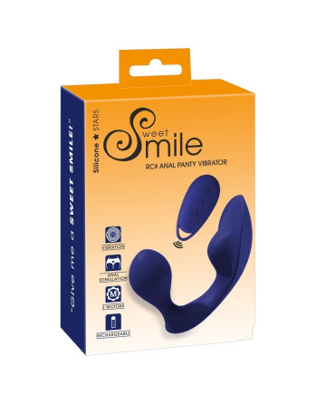 VIBRADOR ANAL DE CUECA COM COMANDO SWEET SMILE
