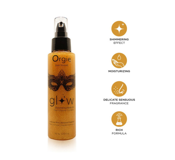 ACEITE CORPORAL ILUMINADOR GLOW 110ML ORGIE