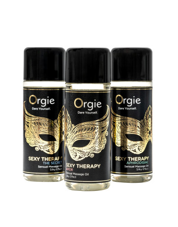 CONJUNTO DE ÓLEOS DE MASSAGEM SEXY THERAPY SENSUAL MINI SIZE 3X30ML ORGIE