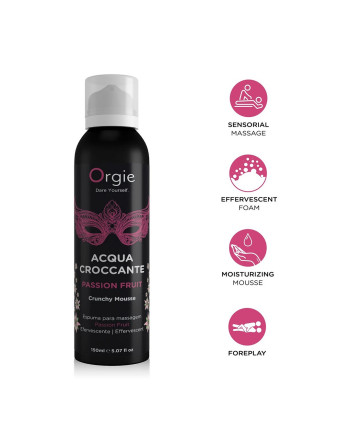 ESPUMA DE MASAJE CRACKELING ACQUA CROCCANTE DE MARACUYÁ 150ML ORGIE