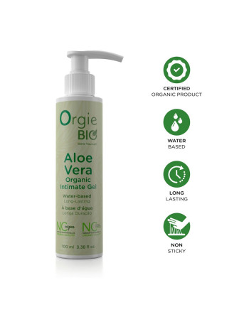GEL LUBRICANTE A BASE DE AGUA BIO ALOE VERA 100ML ORGIE