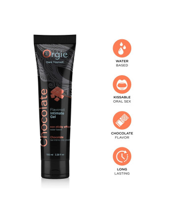 LUBRICANTE A BASE DE AGUA CON SABOR A CHOCOLATE 100ML ORGIE