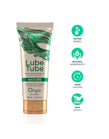 LUBRICANTE A BASE DE AGUA NATURE LUBE TUBE 150ML ORGIE