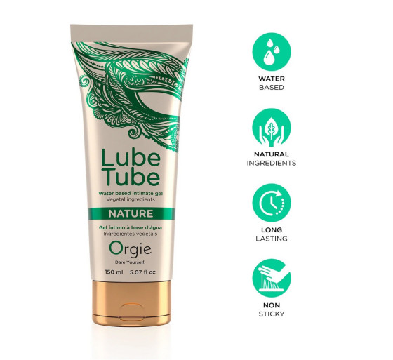 LUBRICANTE A BASE DE AGUA NATURE LUBE TUBE 150ML ORGIE