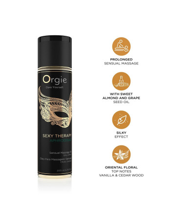ÓLEO DE MASSAGEM SEXY THERAPY APHRODISIAC 200ML ORGIE