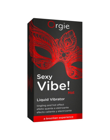 GEL CON EFECTO DE VIBRACIÓN Y CALOR  SEXY VIBE 15ML ORGIE