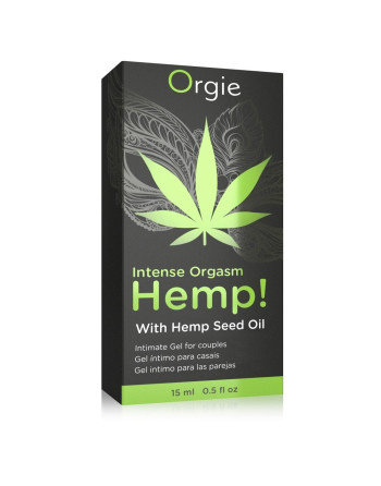 GEL COM VIBRAÇÃO INTENSE ORGASM HEMP 15ML ORGIE