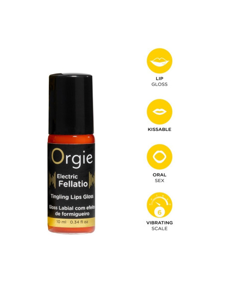 BRILLO CON EFECTO VIBRANTE ELECTRIC FELLATIO 10ML ORGIE