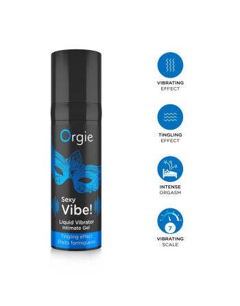 GEL COM VIBRAÇÃO LIQUID VIBRATOR 15ML ORGIE