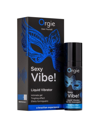 GEL CON EFECTO DE VIBRACIÓN LIQUID VIBRATOR 15ML ORGIE