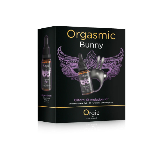 KIT DE ESTIMULAÇÃO CLITORIANA ORGASMIC BUNNY ORGIE 30ML