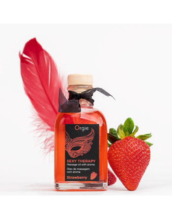 KIT DE MASAJE BESABLE SEXY THERAPY FRESA ORGIE 100ML