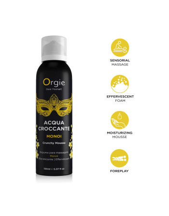 ESPUMA DE MASSAGEM CRACKELING ACQUA CROCCANTE MONÖI 150ML ORGIE