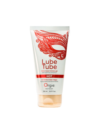 LUBRICANTE A BASE DE AGUA CON EFECTO CALOR LUBE TUBE 150ML ORGIE