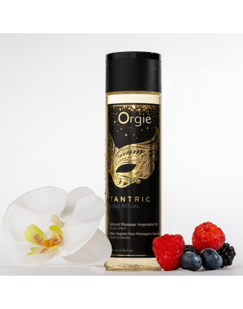 ÓLEO DE MASSAGEM COM EFEITO BRILHANTE TANTRIC LOVE RITUAL 200ML ORGIE