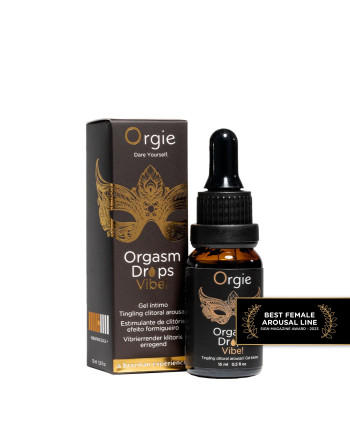 GOTAS CON EFECTO VIBRATORIO ORGASM DROPS VIBE 15ML ORGIE