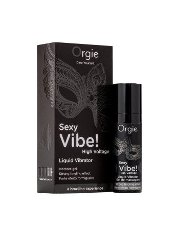 GEL COM VIBRAÇÃO SEXY VIBE HIGH VOLTAGE 15ML ORGIE