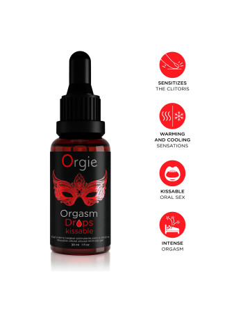 GOTAS BEIJÁVEIS ORGASM DROPS KISSABLE 30ML ORGIE