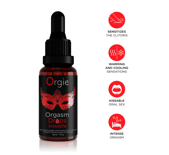 GOTAS BEIJÁVEIS ORGASM DROPS KISSABLE 30ML ORGIE