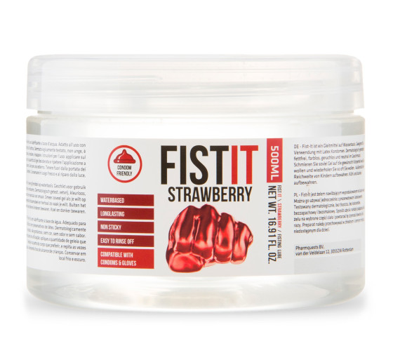 LUBRIFICANTE PARA FISTING FIST IT MORANGO 500ML