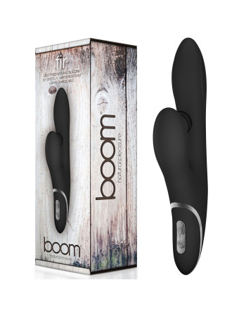 VIBRADOR RECARGABLE FIR BOOM NEGRO
