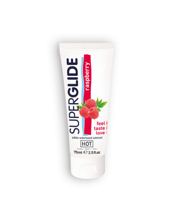 LUBRIFICANTE COMESTÍVEL HOT™ SUPERGLIDE FRAMBOESA 75ML