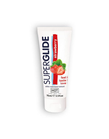 LUBRICANTE COMESTIBLE HOT™ SUPERGLIDE FRESA 75ML