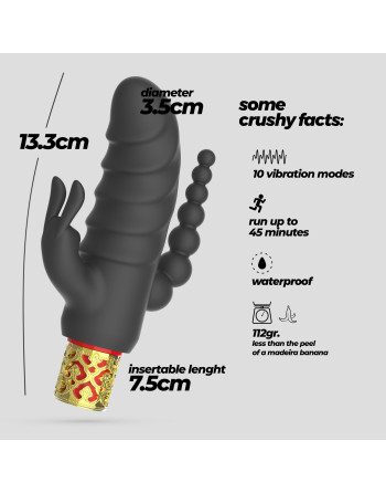 ROMANOV VIBRADOR CLÁSICO CON FUNDA DE SILICONA EXTRAÍBLE CRUSHIOUS