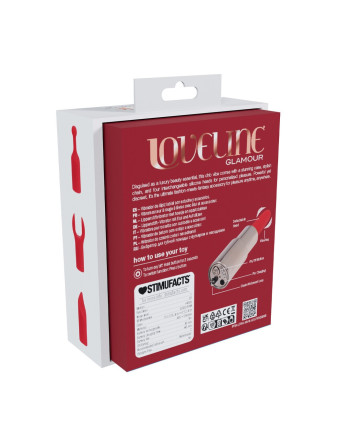 VIBRADOR COM 4 ACESSÓRIOS DIAMOND LIPSTICK IRIDESCENT LOVELINE