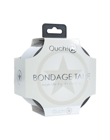 CINTA BONDAGE PVC NON-STICK 20 M PLATEADA OUCH!