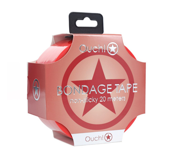 CINTA BONDAGE PVC NON-STICK 20 M ROJA OUCH!