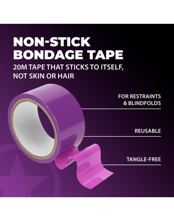FITA BONDAGE PVC NON-STICK 20 M ROXO OUCH!