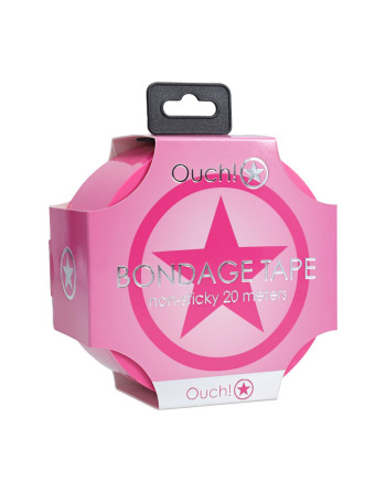 FITA BONDAGE PVC NON-STICK 20 M ROSA OUCH!