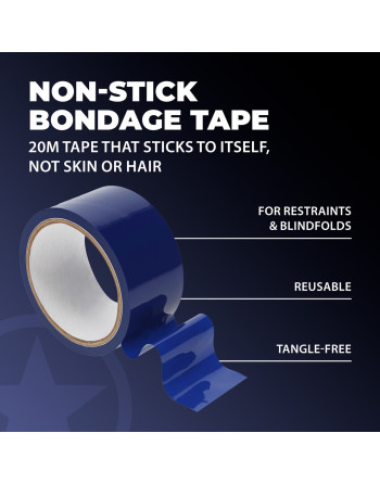 FITA BONDAGE PVC NON-STICK 20 M NAVY OUCH!