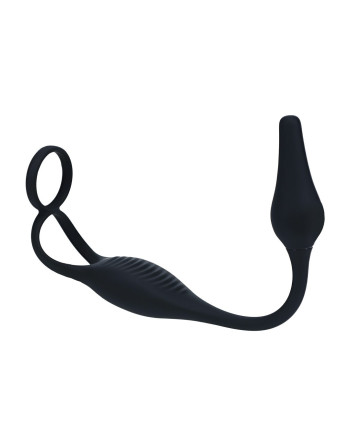 ESTIMULADOR DE PRÓSTATA DE SILICONA CON VIBRACIÓN Y ANILLO PARA EL PENE LEVELZ