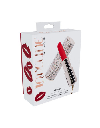 VIBRADOR COM 4 ACESSÓRIOS CANDY LIPSTICK ROSA LOVELINE