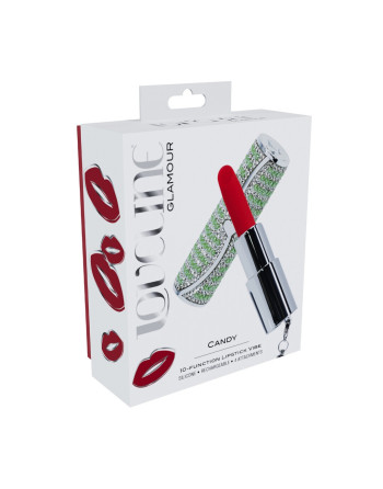 VIBRADOR COM 4 ACESSÓRIOS CANDY LIPSTICK VERDE LOVELINE