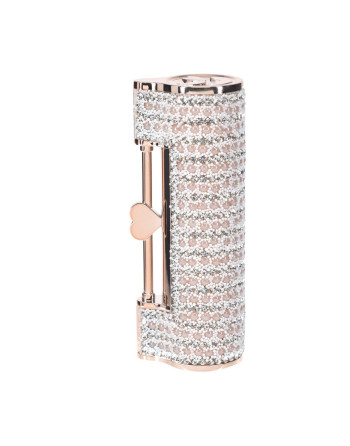 VIBRADOR CON 4 ACCESORIOS ANGEL LIPSTICK ROSA LOVELINE