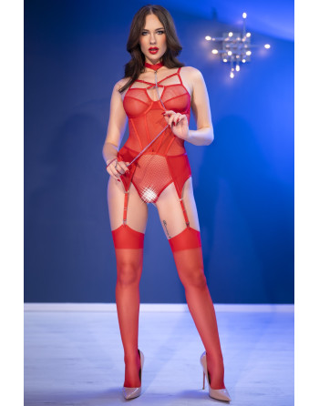 CONJUNTO BODY CR-4879 VERMELHO CHILIROSE