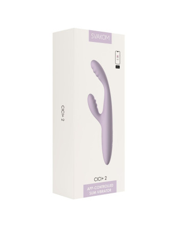 VIBRADOR CICI+ 2 LILÁS SVAKOM